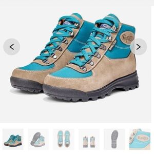 Vasque Green and Tan Hiking Boots